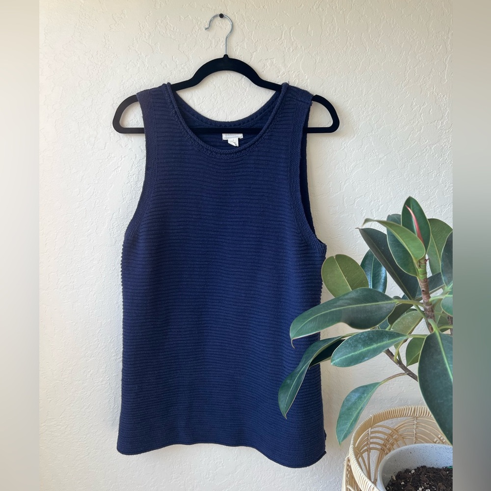Caslon Navy Knit Tank